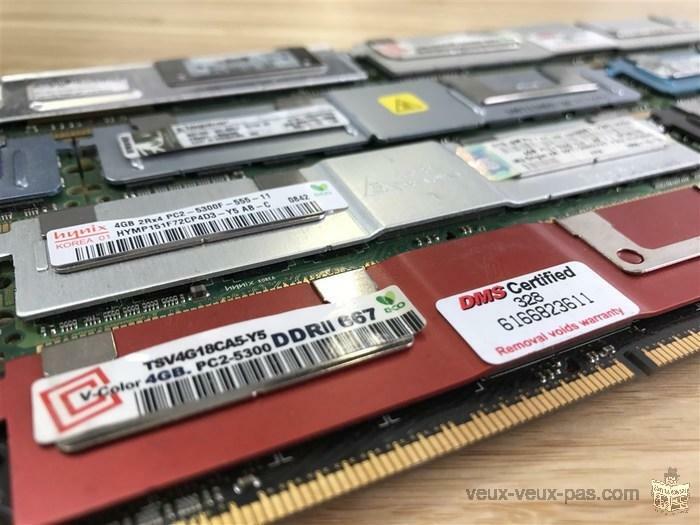 SPECIAL 5$ MEMOIRE RAM TESTED DE SERVEUR ET MAC PRO 4GB