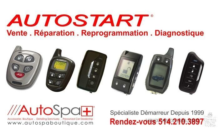 VENTE - INSTALLATION - REPARATION - REPROGRAMMATION DEMARREUR A DISTANCE 514 210 3897