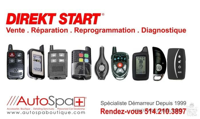 VENTE - INSTALLATION - REPARATION - REPROGRAMMATION DEMARREUR A DISTANCE 514 210 3897