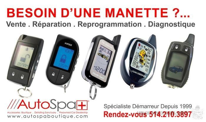 VENTE - INSTALLATION - REPARATION - REPROGRAMMATION DEMARREUR A DISTANCE 514 210 3897