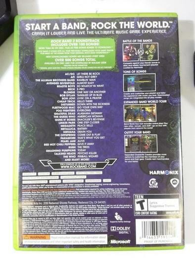 Rock Band 2 pour XBOX 360 avec guitare et batterie