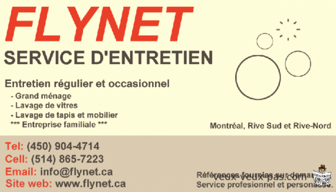 Service d'entretien ménager Flynet