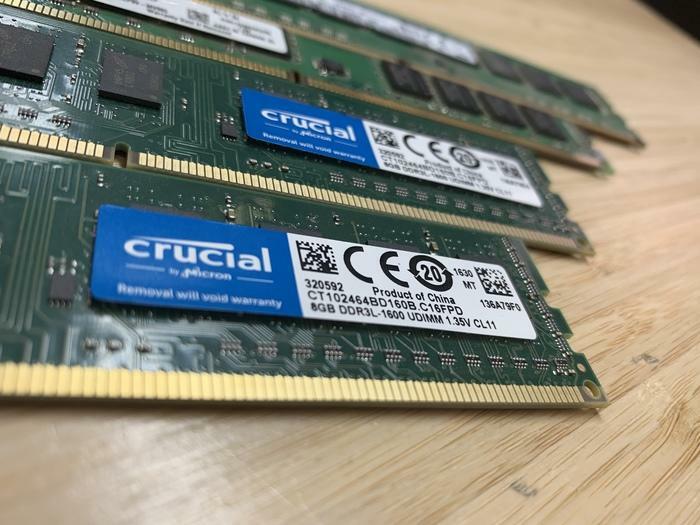 RAM MÉMOIRE PC3 PC3L 8GB 1333/1667MHZ CRUCIAL SAMSUNG KINGSTON