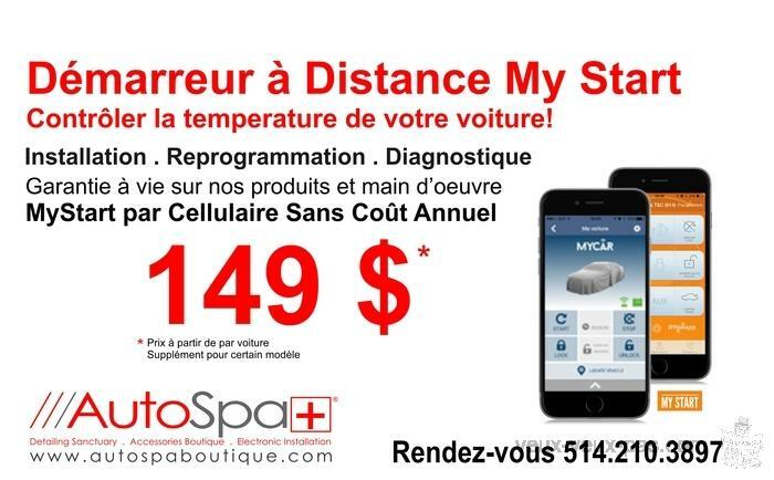 Démarreur à distance à partir de votre cellualire / Aucan frais annuel / prix à partir de 149.95$