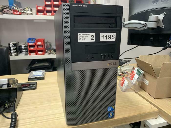 DELL OPTIPLEX TOUR 980 PC I5-650 8GB 250GB WINDOWS 10 DISPLAYPORT