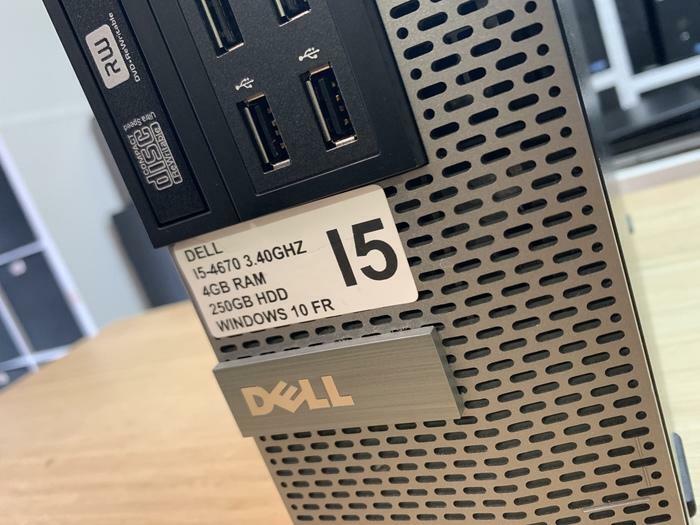 DESKTOP DELL OPTIPLEX 9020 I5-4670 4GB 250GB USB 3.0 WINDOWS 10