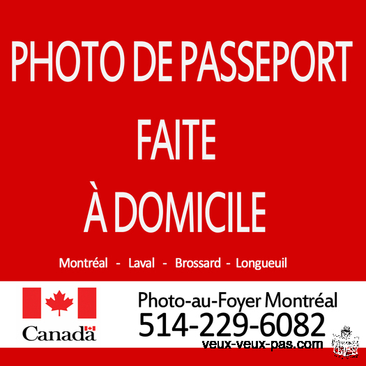 Photo de passeport faite à domicile