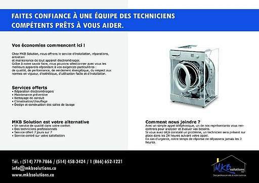 REPARATION ET MAINTENANCE ELECTROMENAGER