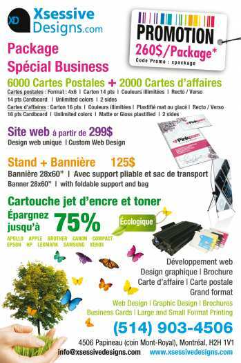 Carte d'affaire / Business Cards 69$/2000