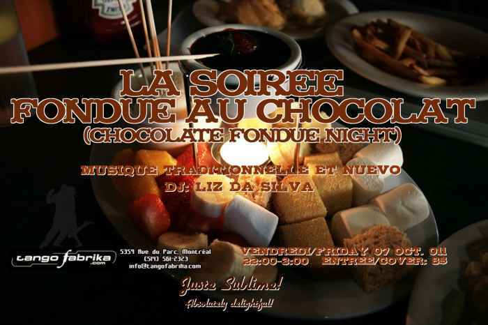 La soirée "Fondue au chocolat"