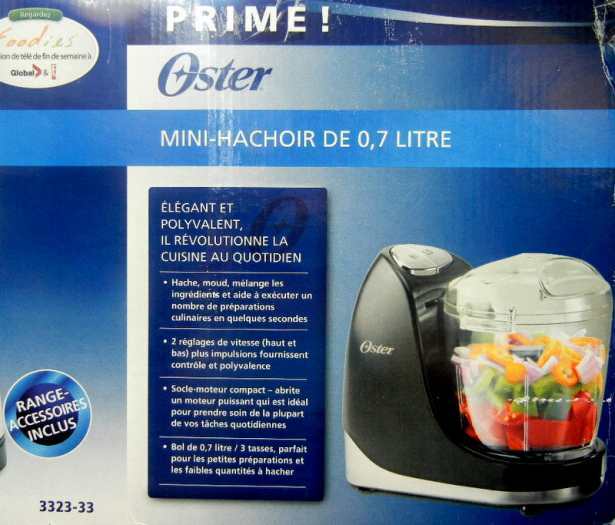 Oster set of 2: 11 cup food processor and 3 cup mini-chopper