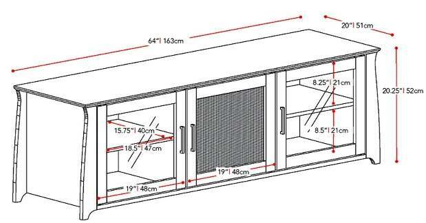 TV Stand Sonax WB-1649 wood veneer /Component Bench(new)