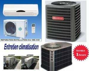 REPAIR INSTALLED FRIDGE REFRIGERATOR AIR CONDITIONER REPARATION REFRIGERATEUR THERMOPOMPE MONTREAL