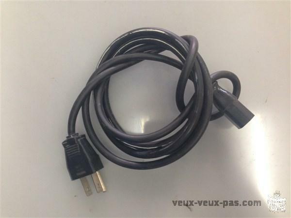 FILS DVI ET VGA ALIMENTATION NEUF ET D'OCCASION 2$ CHAQUE