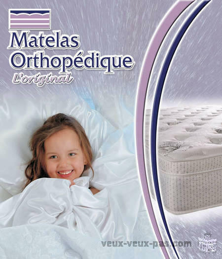 Matelas orthopédique simple pour 79.99$