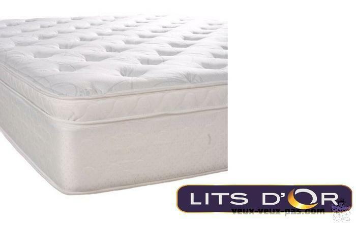 Matelas et sommier orthopédique double pour seulement 249$