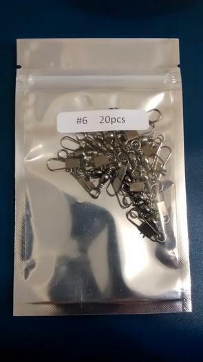 Brass Barrel Swivels With Interlock Snap.bulk batch lot 100 pcs