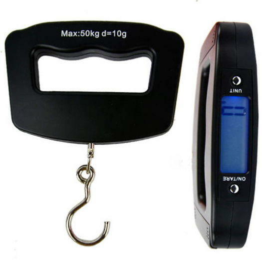 WEIGHT SCALE HAND GRIP ELECTRONIC LCD Weight portatif 50 kgs