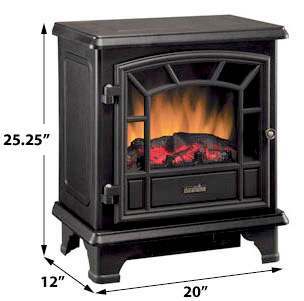 Duraframe portable electric stove heater fireplace