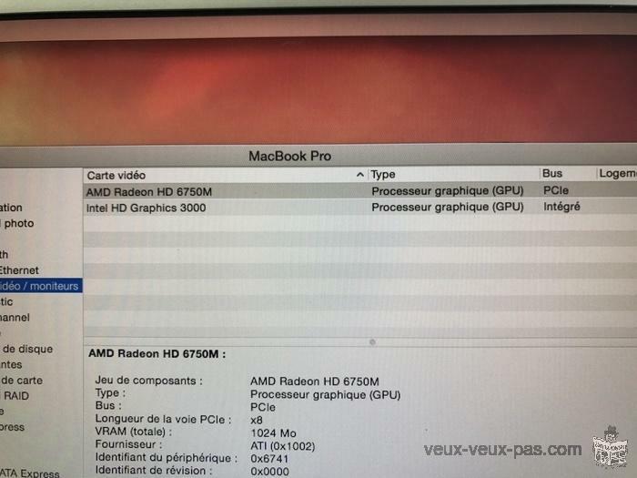 APPLE MACBOOK PRO 8.2 15.6 CORE I7 4 CORE RADEON HD 1GB 8GB