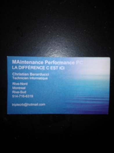 Maintenance Performance PC