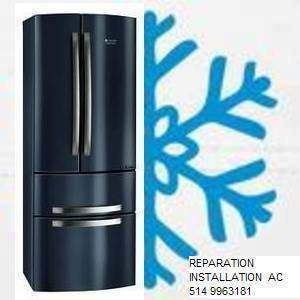 REPARATION THERMOPOMPE REFRIGERATEUR FOURNAISE CHAUFFAGE MONTREAL